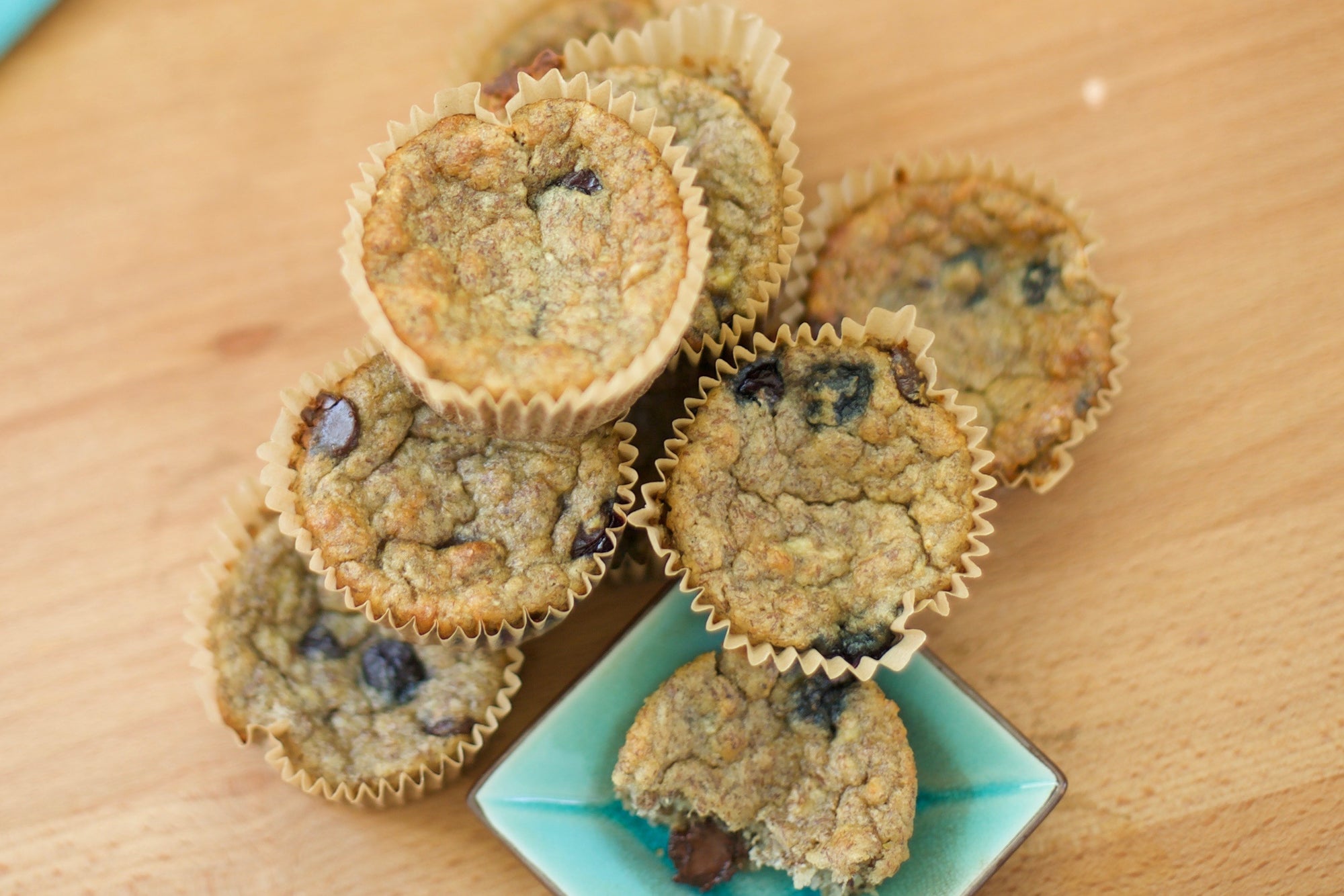 Nutrient Dense Blueberry Chocolate Chip Banana Muffins (Gluten Free!)