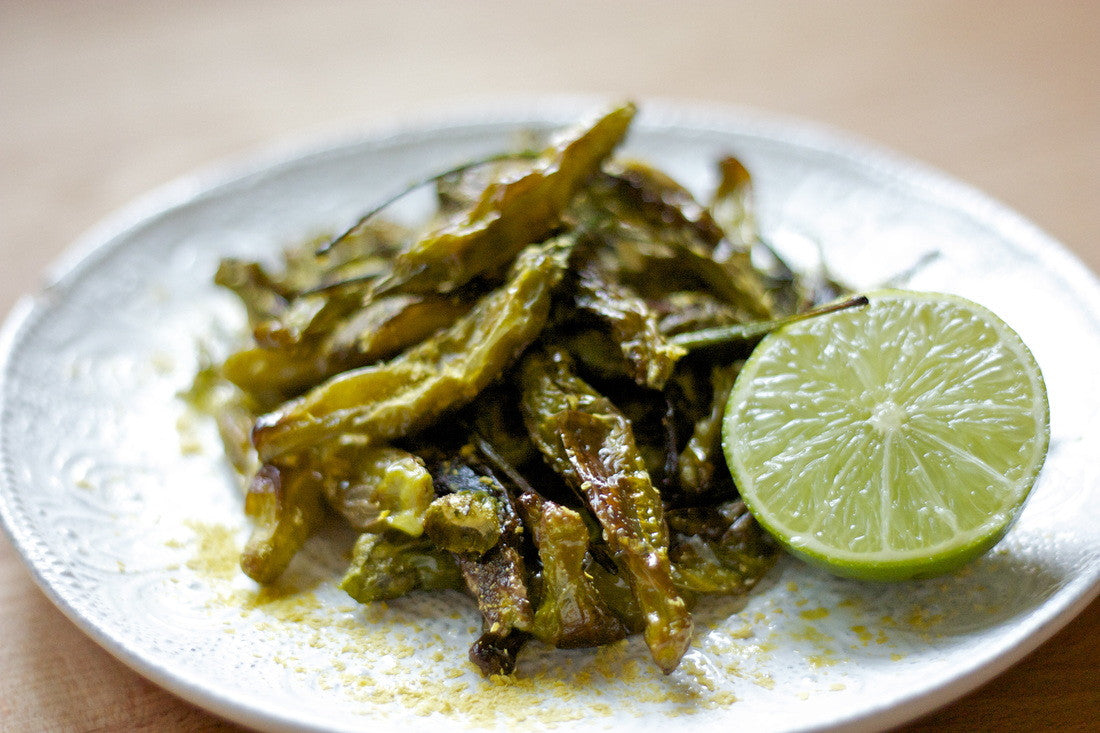 Simple Delicious Shishito Peppers