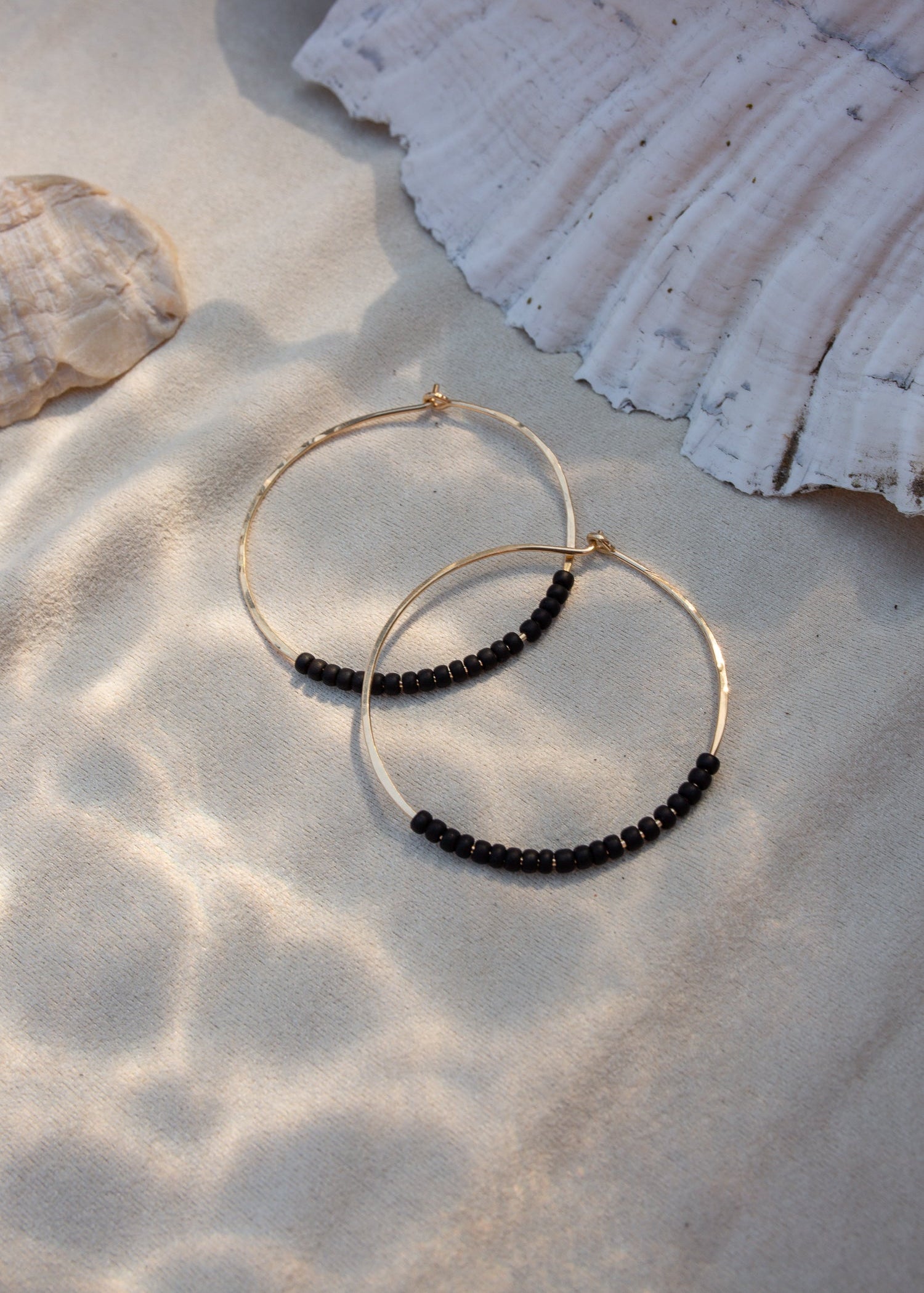 Beaded Hoops