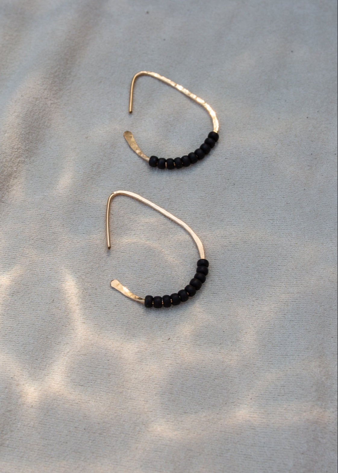 Beaded Hoops