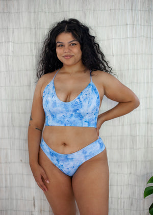 Mona Crop Top| Pink Palm + Conch