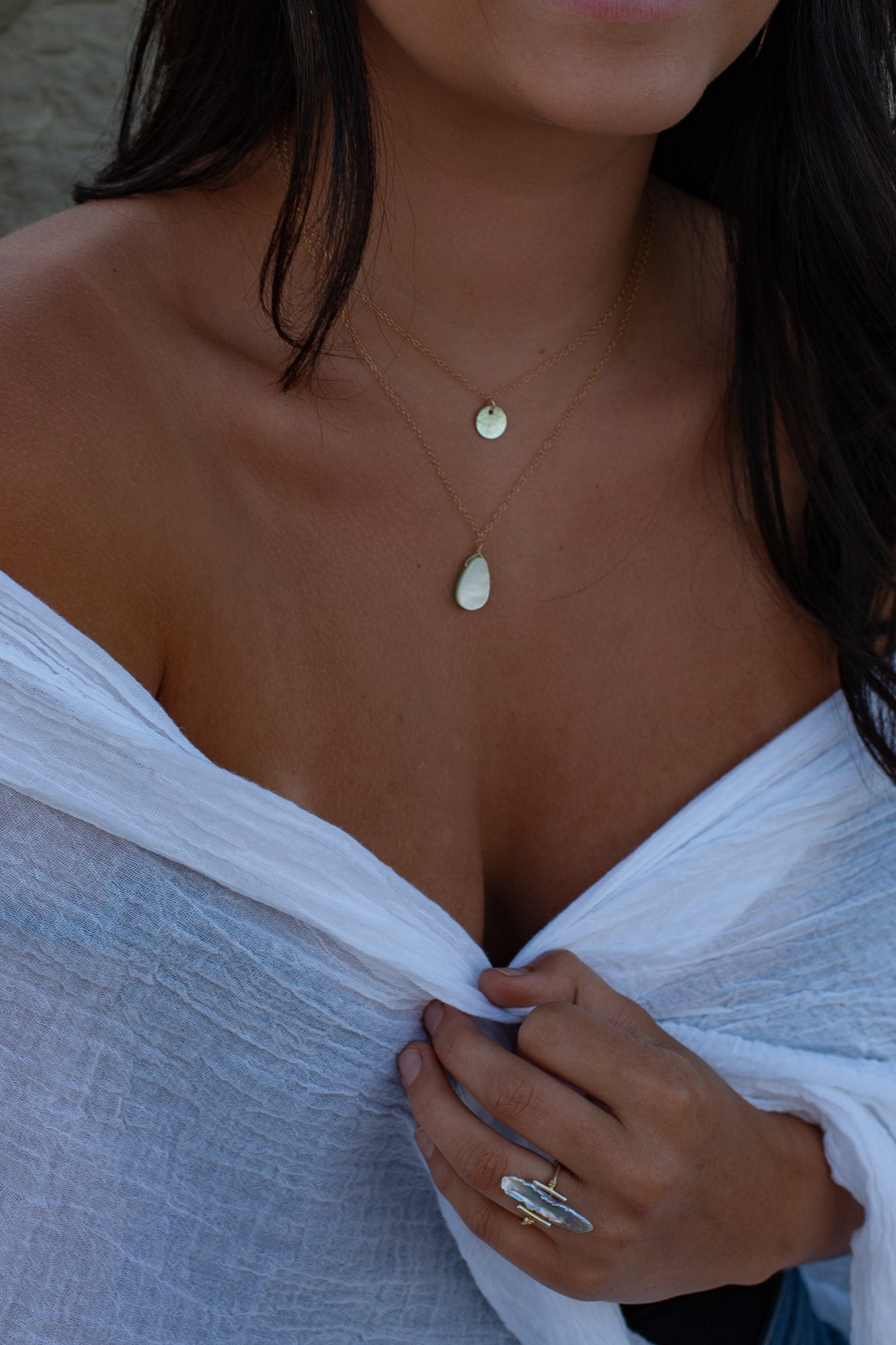 Droplet necklace