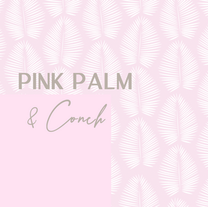 Midway Onesie| Pink Palm + Conch